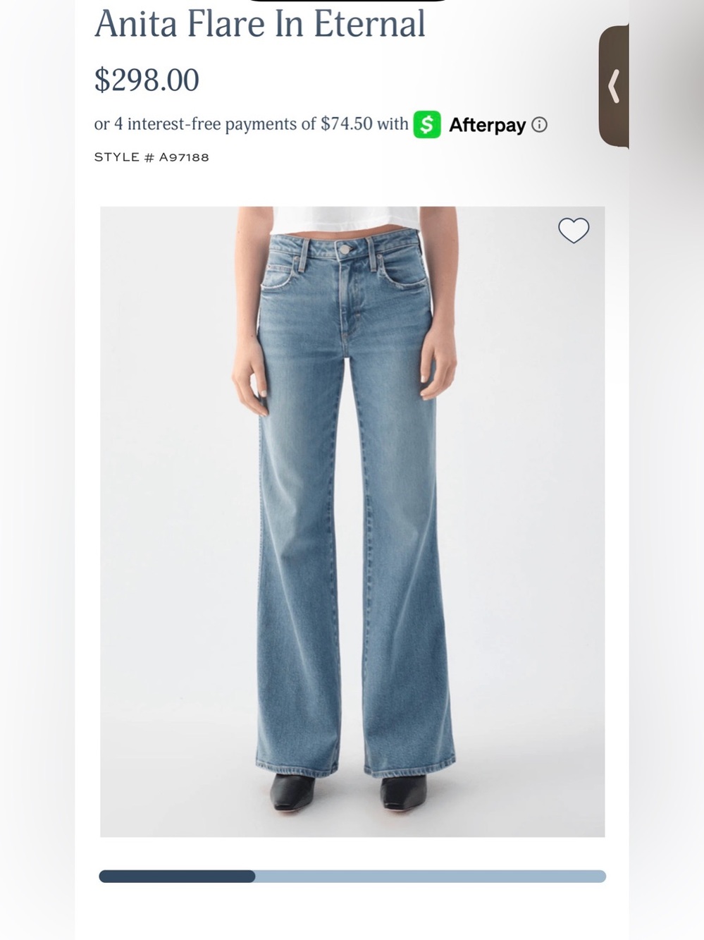 AMO Anita Flare in Eternal Jeans